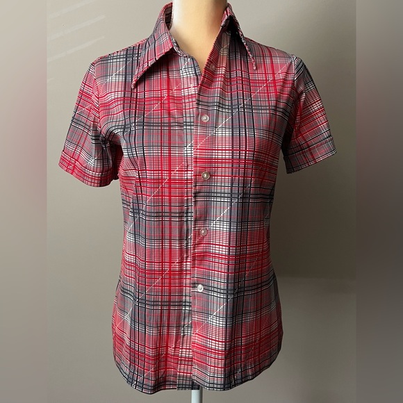 VINTAGE Sears “The Shirt” collared plaid shirt - Picture 1 of 5